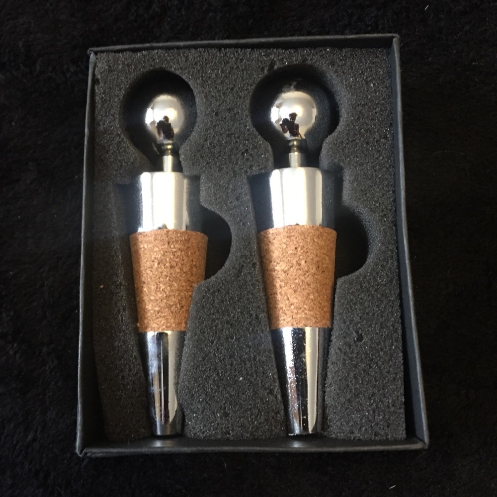 Silver Cork Wine Stoppers